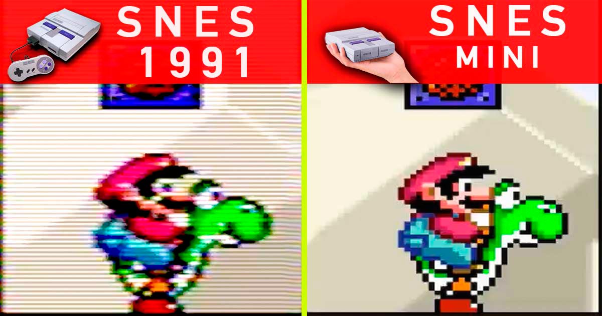 Comparativo Gráfico: Super Nintendo 1991 vs SNES Classic Mini