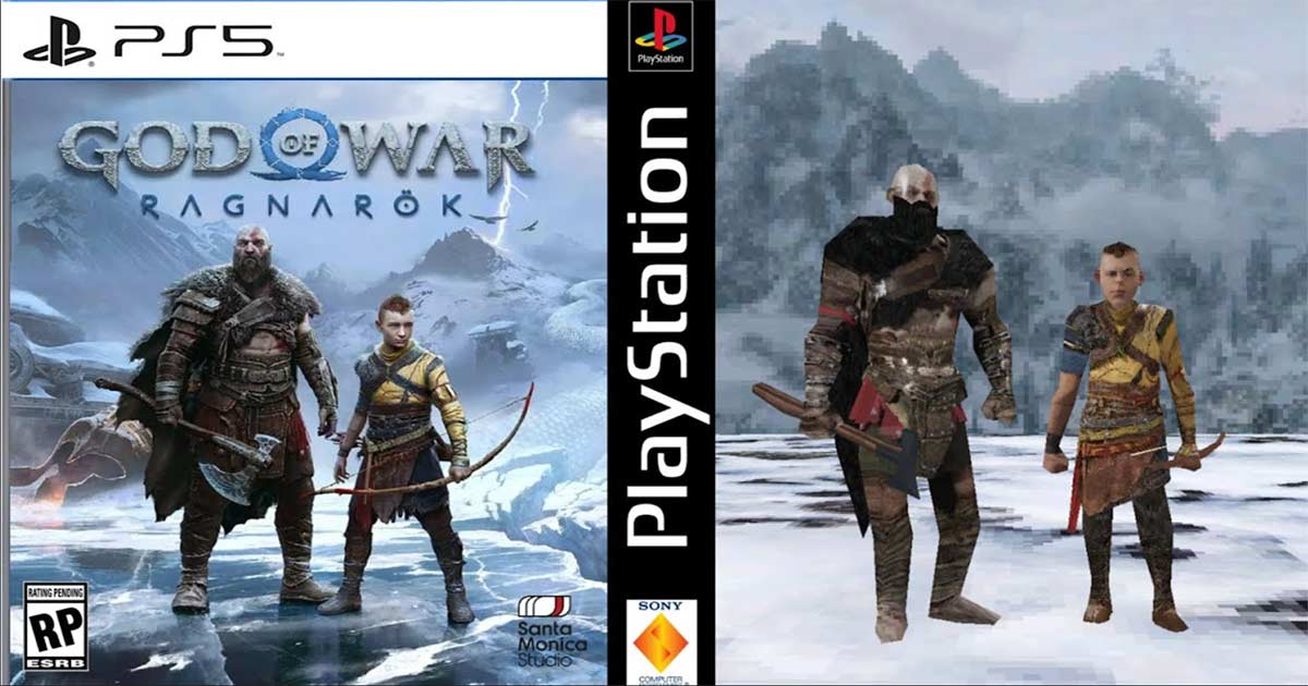 God of War Ragnarok: Así se vería en PS1