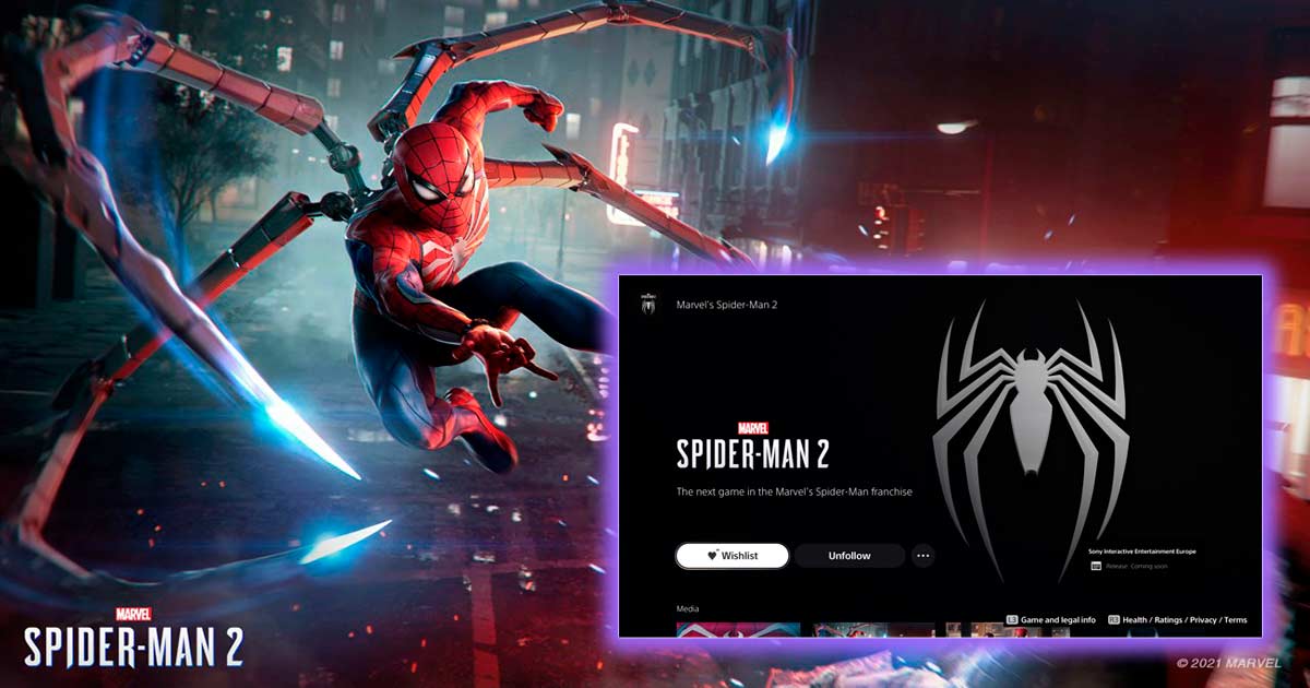 Marvel's Spider-Man 2 aparece en PS Store