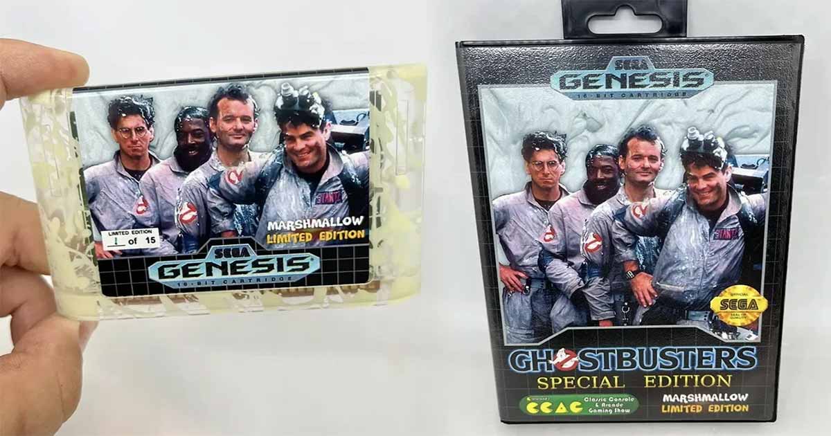 Ghostbusters: Special Edition de Genesis incluye cartucho que brilla en la oscuridad